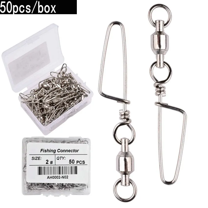 Fishing Hook Box - 50 Buah Bantalan Bola Pancing Putar