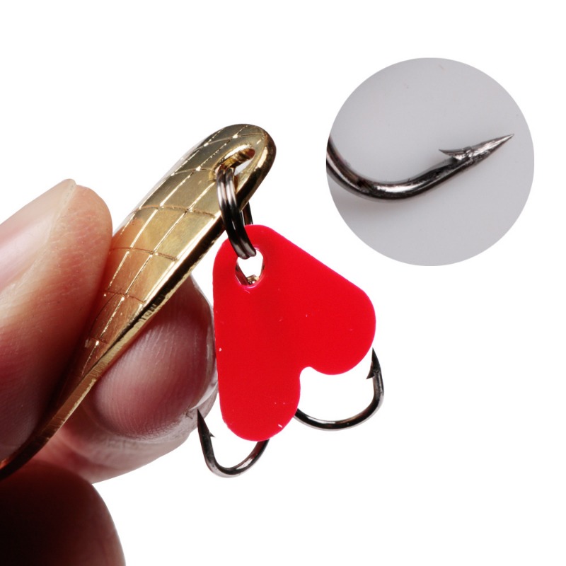 1 buah sendok Spinner bergoyan - Fishing Hook Treble ulasan dan harga