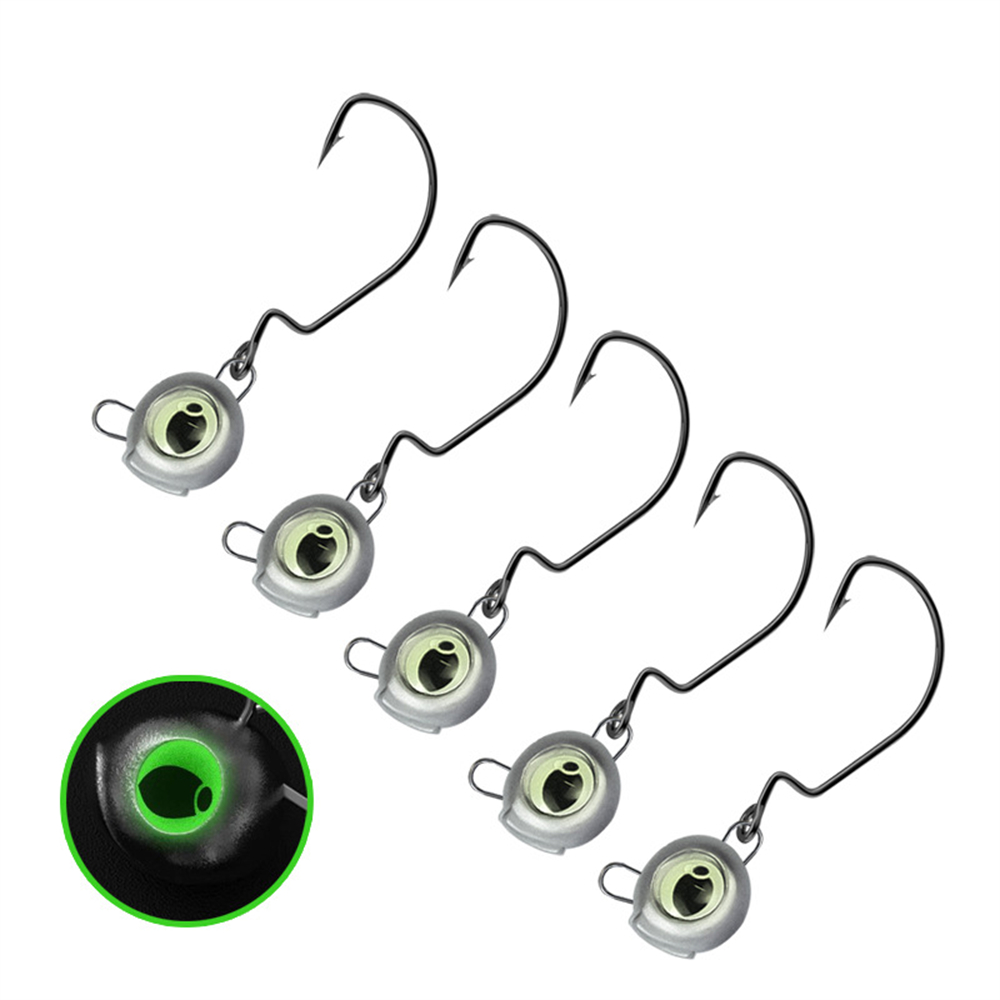 10 Buah Kepala Jig Tanpa Rumpu - Fishing Hook Weedless ulasan dan harga