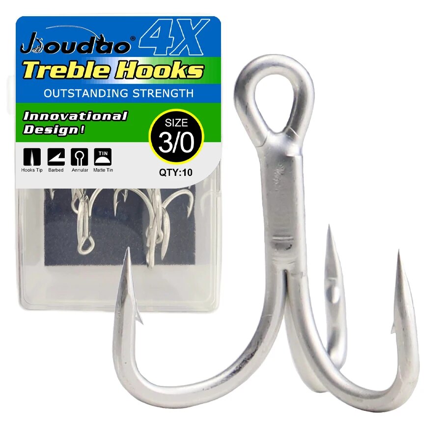 Pancing Treble kait baja karbo - Fishing Hook Barbless ulasan dan harga