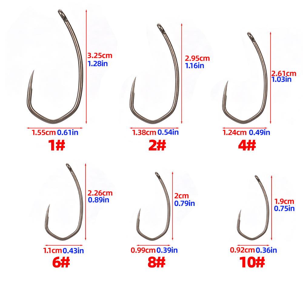 Hirisi 8042 100Pcs Kail Pancin - Fishing Hook Barbless ulasan dan harga