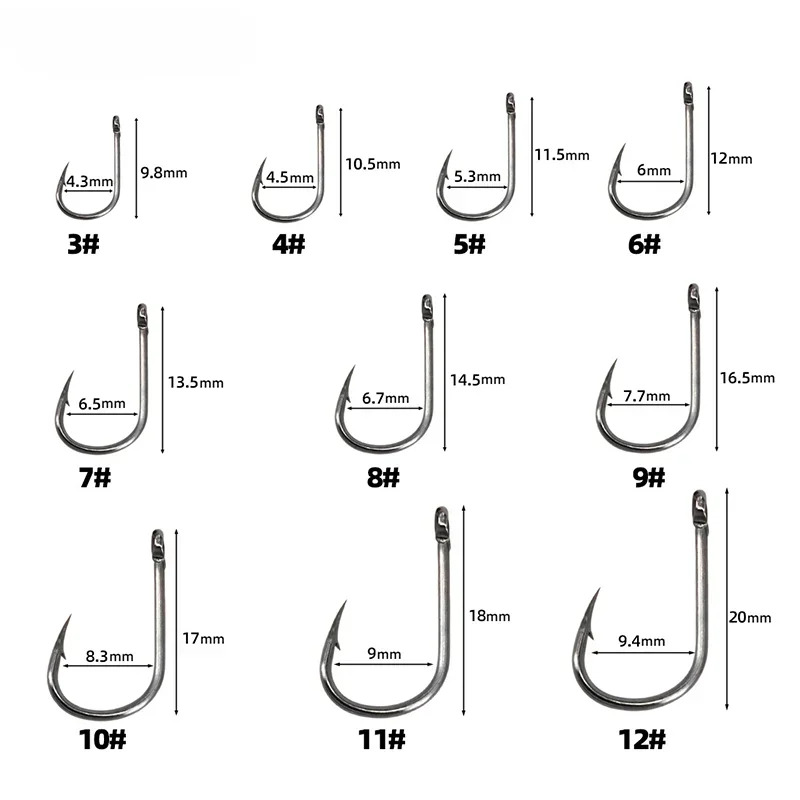 50-1600Pcs/Kotak Kail Pancing  - Fishing Hook Barbless ulasan dan harga
