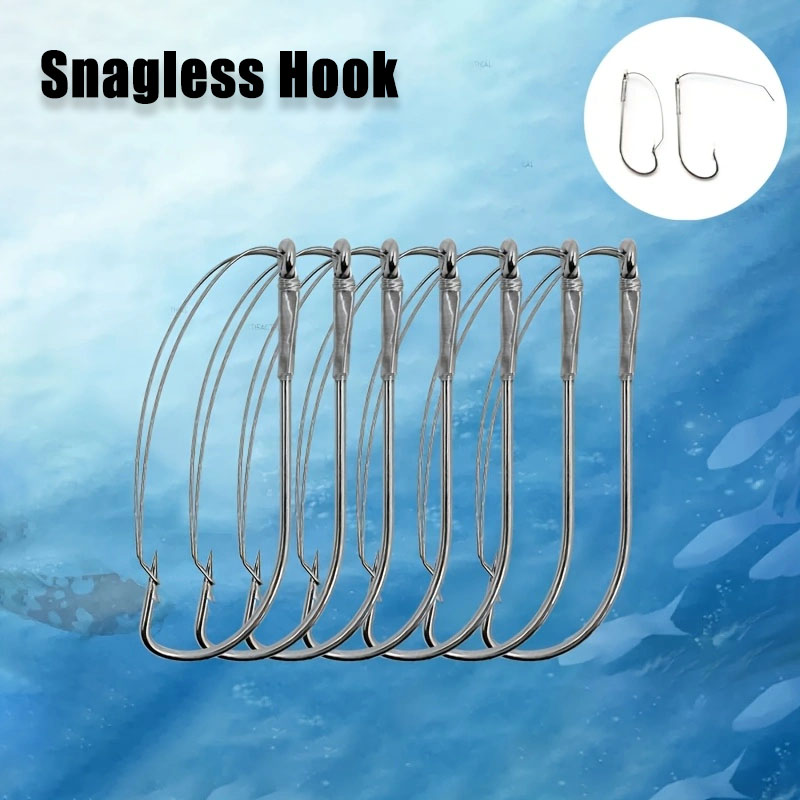 20/40 Buah Kait Cacing Offset  - Fishing Hook Weedless ulasan dan harga