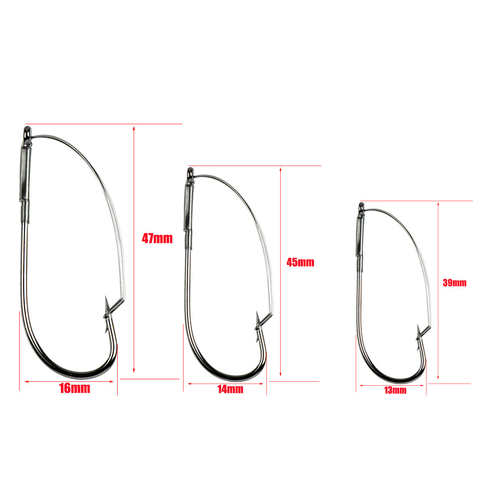 10 Buah/Kotak Kait Pancing Ane - Fishing Hook Weedless ulasan dan harga